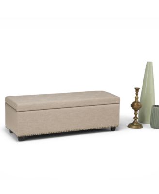 Hayes Fabric Storage Ottoman