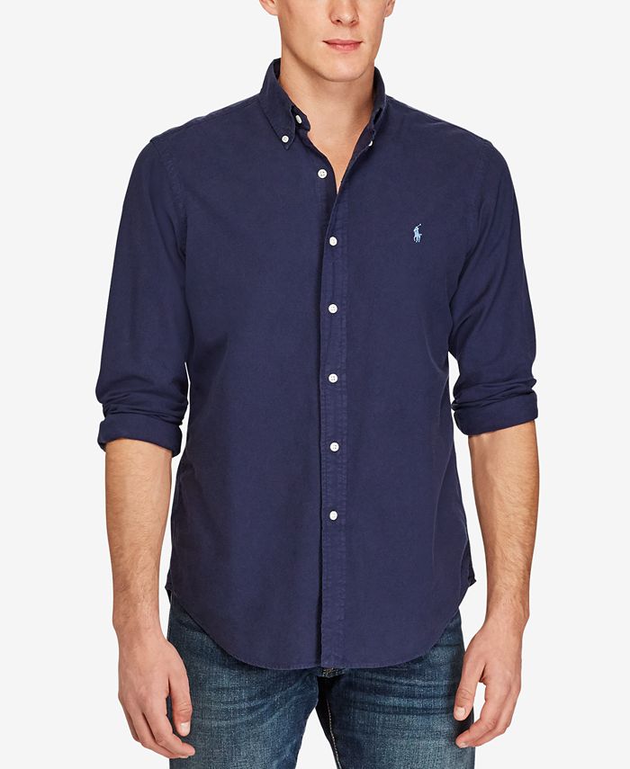 Polo Ralph Lauren Men's Garment-Dyed Shirt - Macy's