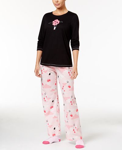 Hue Knit Pajama Set with Socks