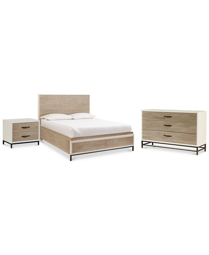 Furniture Avery Storage Platform Bedroom Furniture, 3Pc. Set (Queen