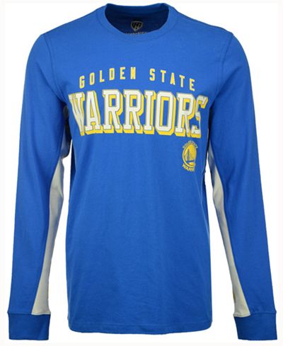 G-III Sports Men's Golden State Warriors Hands High Front Four Long Sleeve T-Shirt