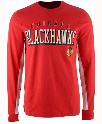 G-III Sports Men's Chicago Blackhawks Hands High Front Four Long Sleeve T-Shirt