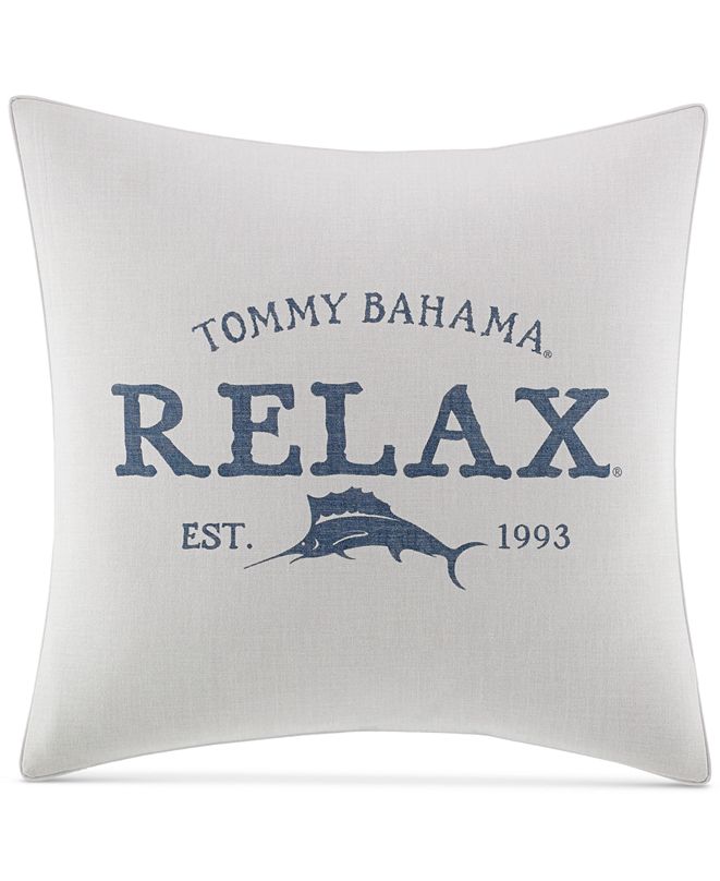 Tommy Bahama Home Raw Coast 20" Square Relax Decorative Pillow