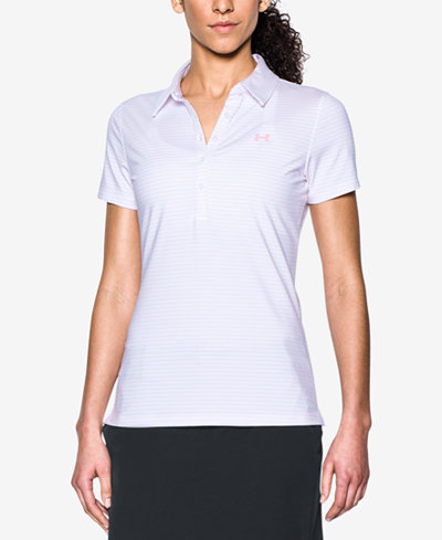 Under Armour Zinger Striped Golf Polo