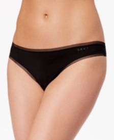 Litewear Low-Rise Mesh-Trim Thong DK5001