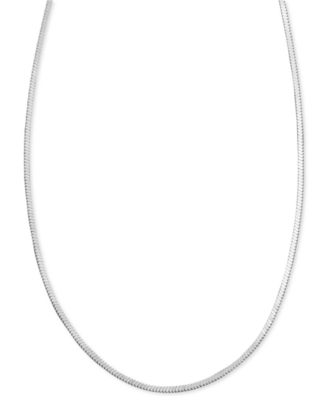 Sterling Silver Necklace 16 30 Squared Snake Chain