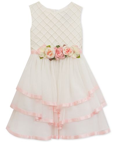 Rare Editions Pintuck-Detail Special Occasion Dress, Toddler & Little Girls (2T-6X)