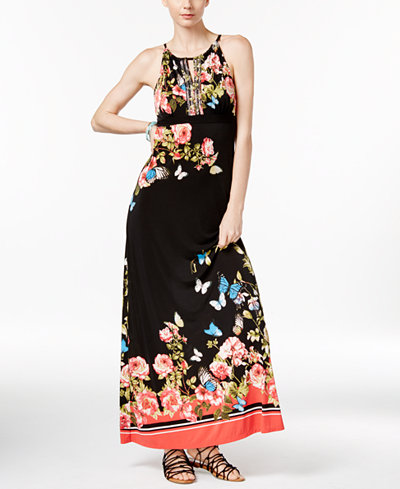 INC International Concepts Floral-Print Maxi Dress, Only at Macy&#39;s - Dresses - Women - Macy&#39;s