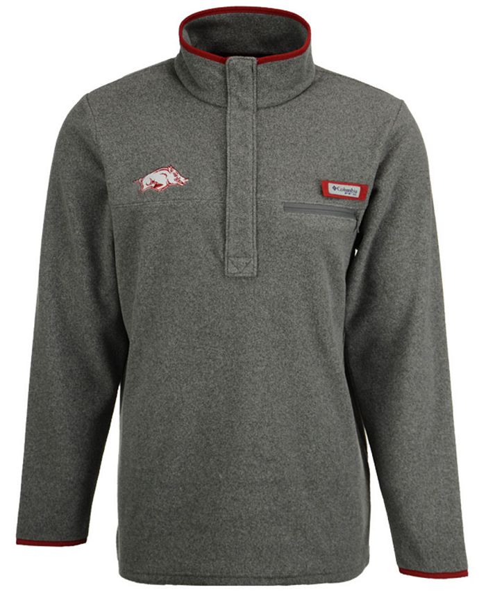 Columbia Men's Arkansas Razorbacks Harborside Fleece Pullover Macy's