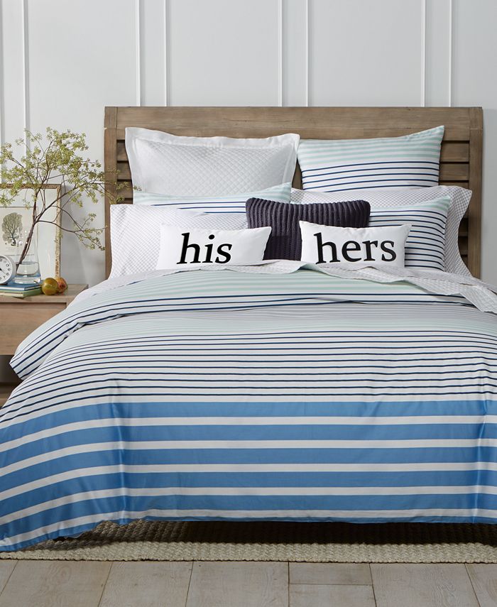 Charter Club CLOSEOUT Nautical Stripe Bedding Collection Created For 