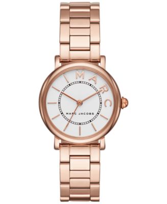 Marc Jacobs Roxy White Dial Rose Gold Steel Strap Watch for Women - MJ3527