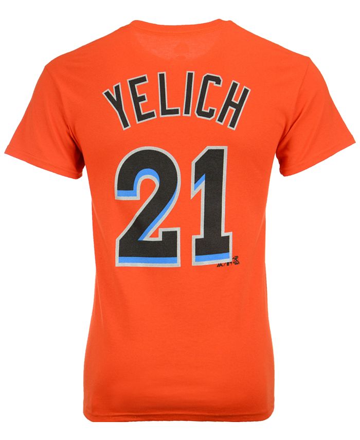 Majestic Men's Christian Yelich Miami Marlins Official Player T-Shirt -  Macy's