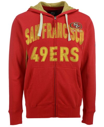G3 Sports Men's San Francisco 49ers Hands High Playoff Full-Zip Hoodie