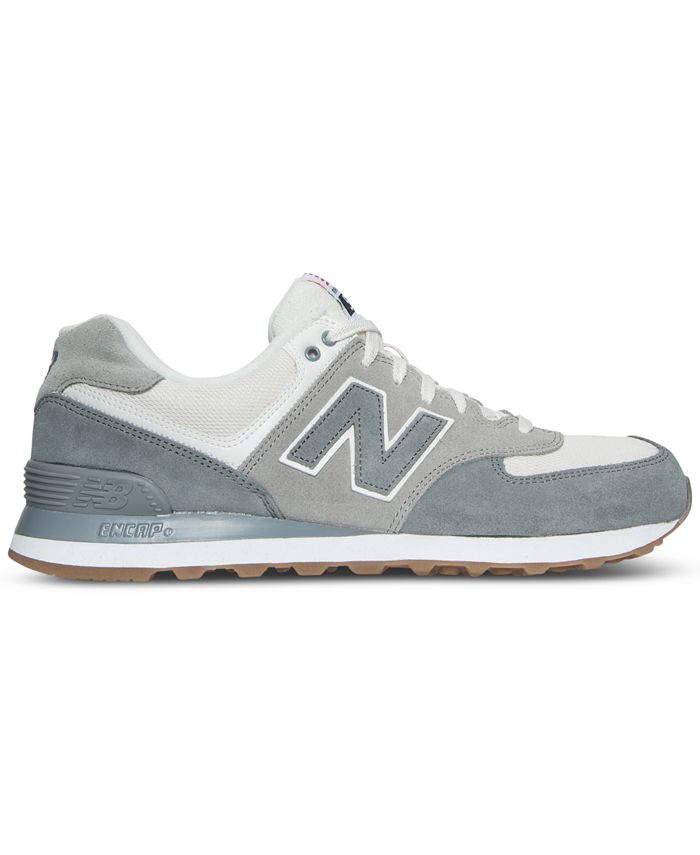 New Balance Men's 574 Retro Sport Casual Sneakers from Finish Line - Macy's