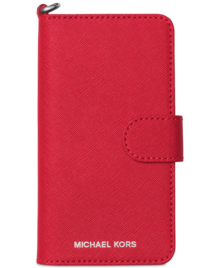 telefon band varsel Michael Kors iPhone 7 Tab Folio Case & Reviews - Handbags & Accessories -  Macy's