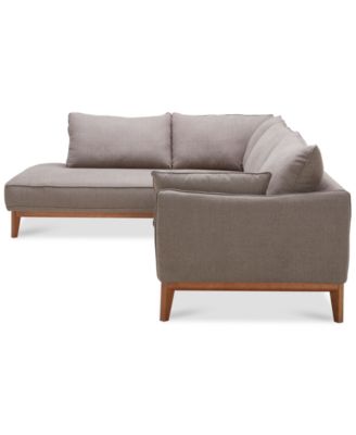Jollene 113" 2-Pc. Fabric Sectional, Created for Macy's