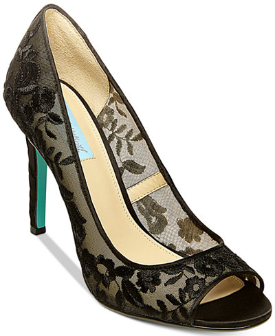 Blue by Betsey Johnson Adley Embroidered Evening Pumps