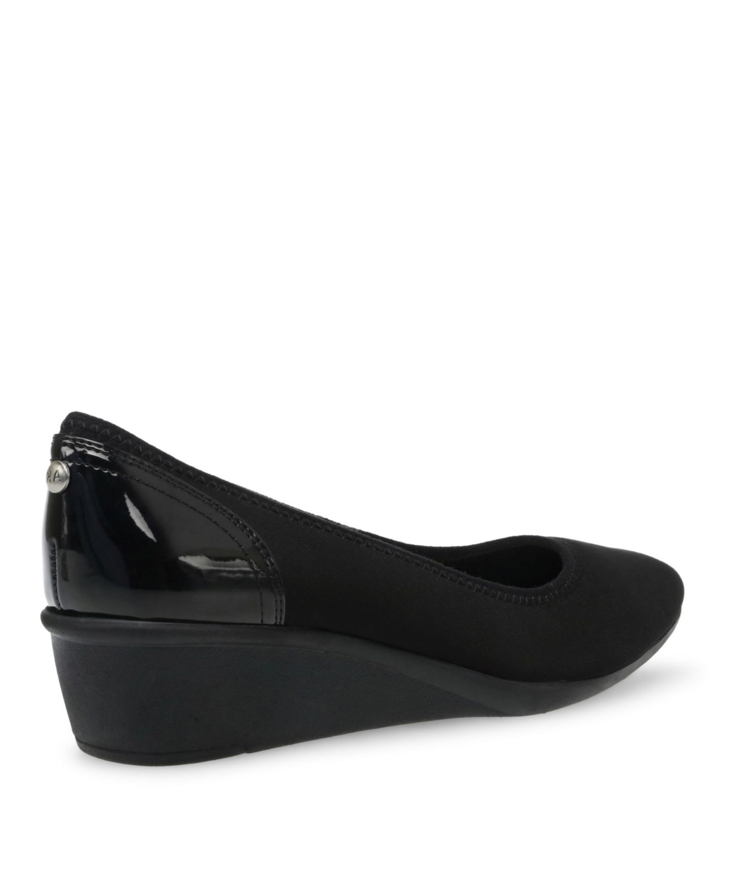Женские туфли Anne Klein Wisher Flexible Sport Wedge Pumps, цвет: Чёрный — фото 6
