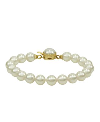 Majorica 18k sale pearl bracelet