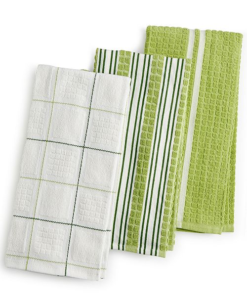 Martha Stewart Collection 3Pc. Terry Cloth Kitchen Towels, Created for