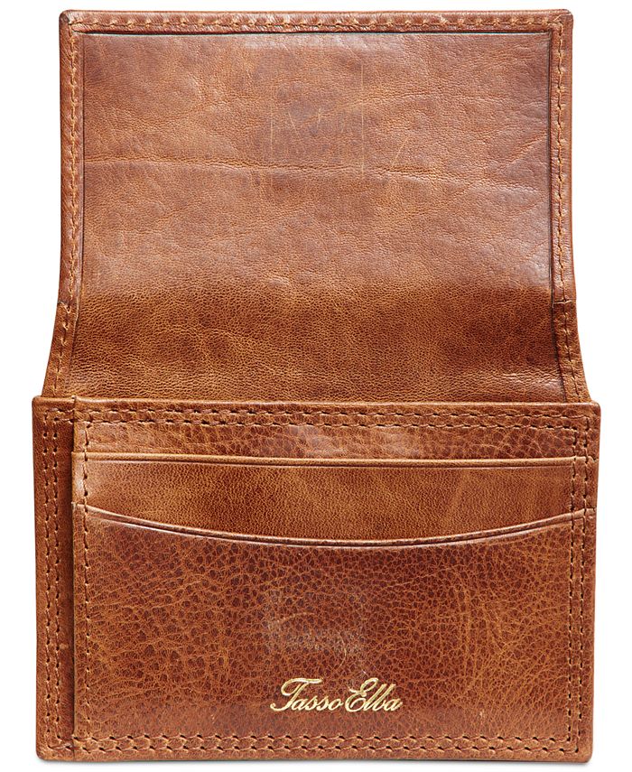 Tasso Elba Men's Leather Flip Card Case Macy's