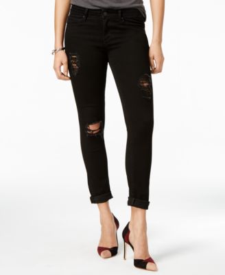 Articles of Society - Karen Ripped Decon Black Wash Skinny Jeans