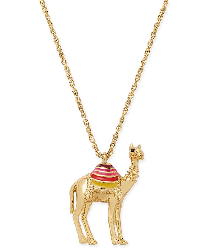 kate spade new york Gold Tone Camel Pendant Necklace Macy s