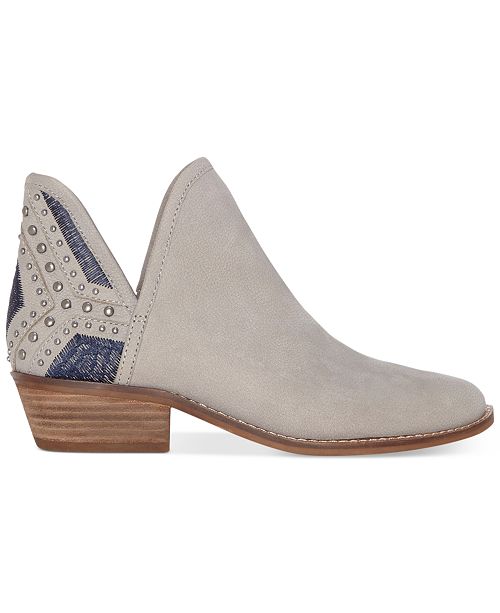 macys block heel booties