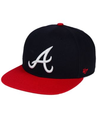 47 Brand Atlanta Braves Sure Shot Snapback Cap - Macy's