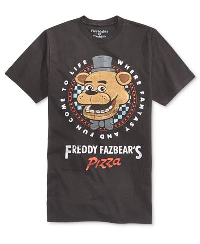 Bioworld Men's Freddy Fazbear Graphic-Print Cotton T-Shirt