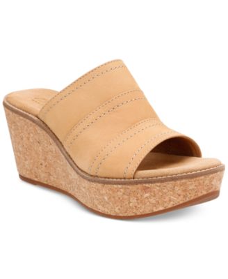 macy's clarks wedge sandals