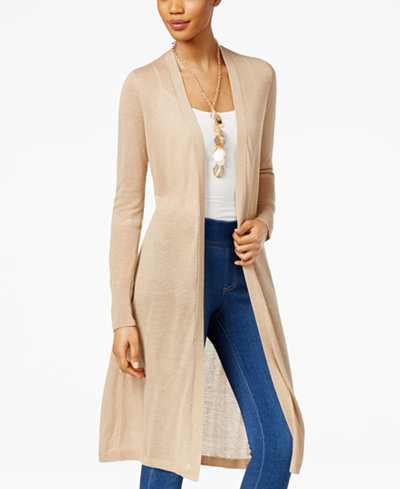 Thalia Sodi Open-Front Duster Cardigan, Only at Macy's