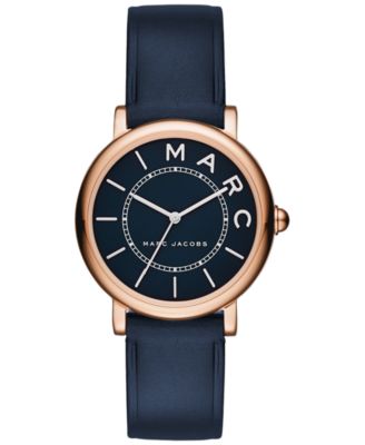 Marc by Marc Jacobs - Women's Roxy Navy Leather Strap Watch 28mm MJ1539