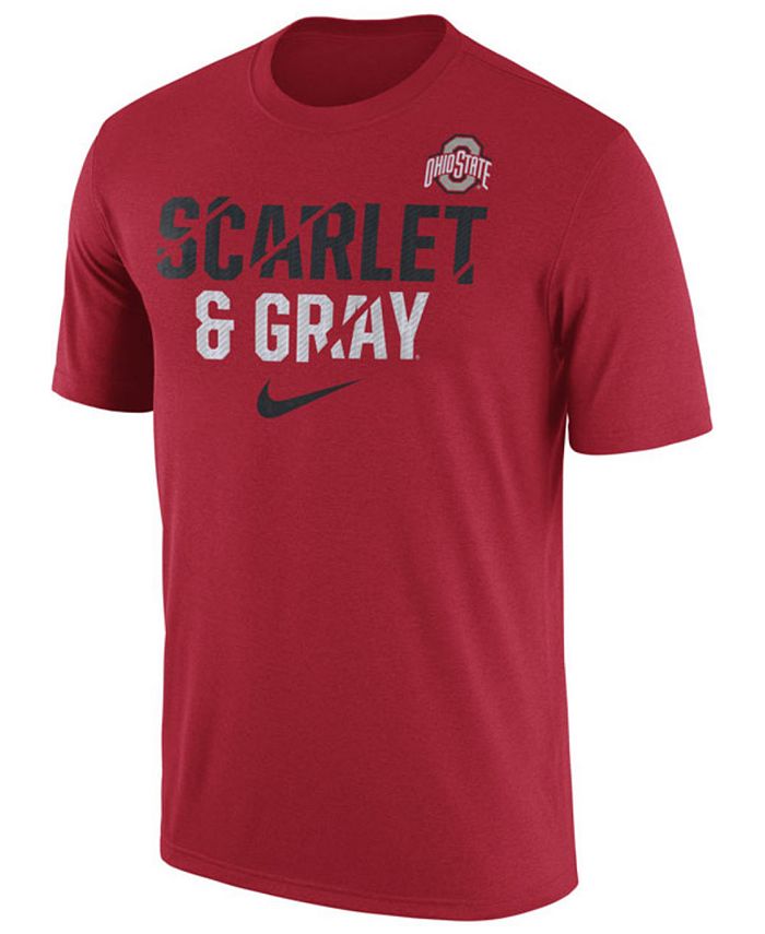 Nike Men's Ohio State Buckeyes Legend Ignite Verbiage T-Shirt - Macy's