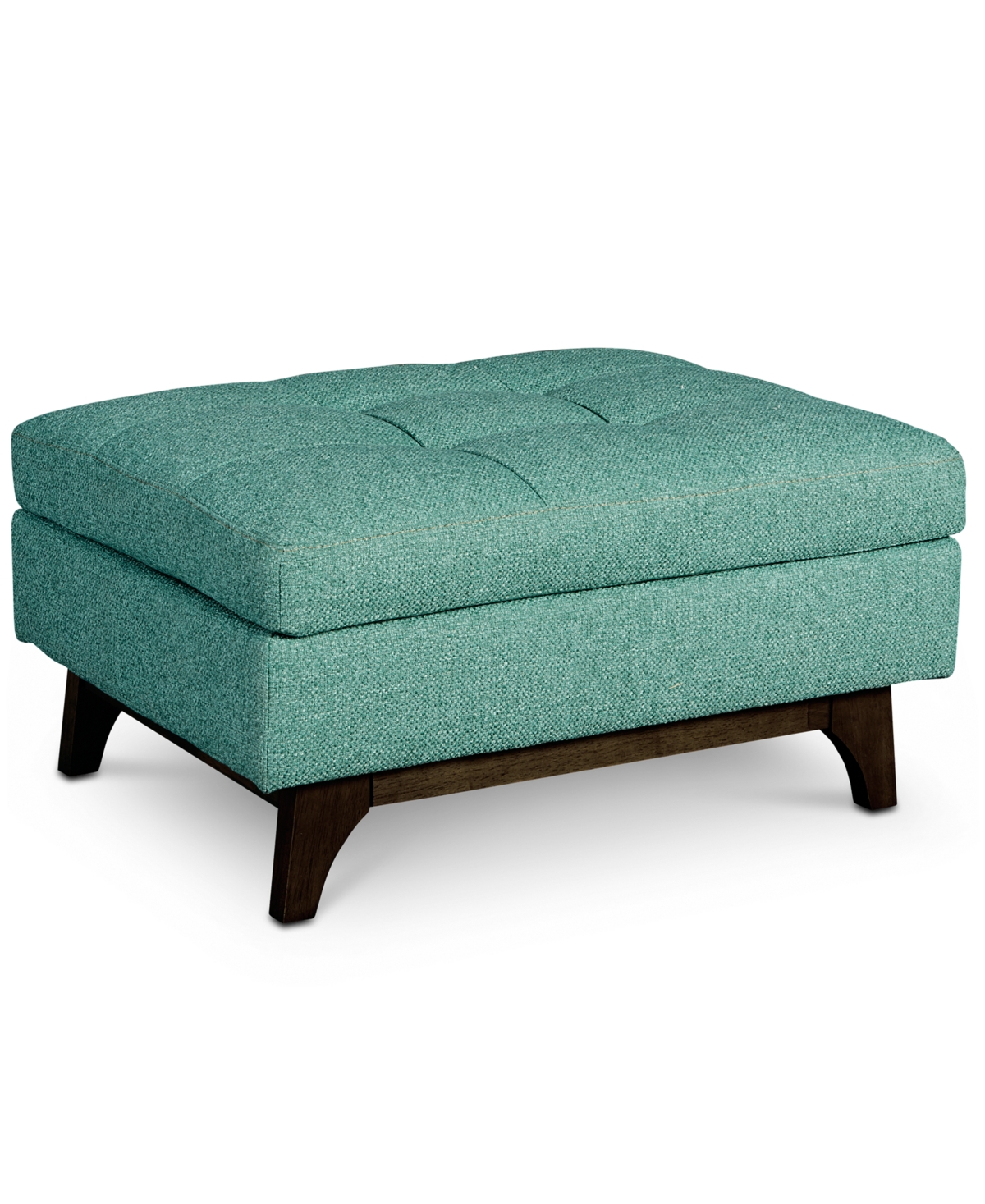 Macy's Nari 32" Fabric Tufted Ottoman, Created For  In Steel