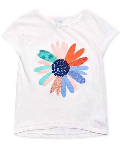 Margherita Kids by Margherita Missoni Daisy Appliqué Cotton T-Shirt, Little Girls (2-7)