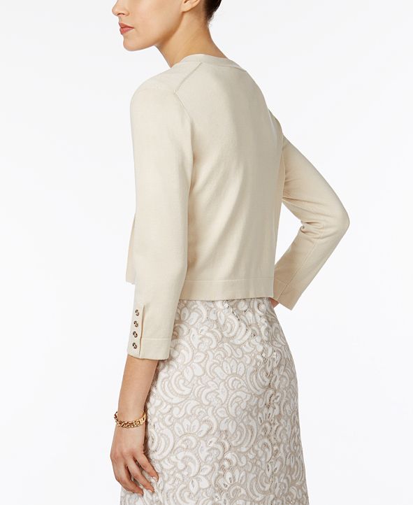 Fabulous Tommy Hilfiger Cardigan UK M Cream spotted cute ML435 main image 0