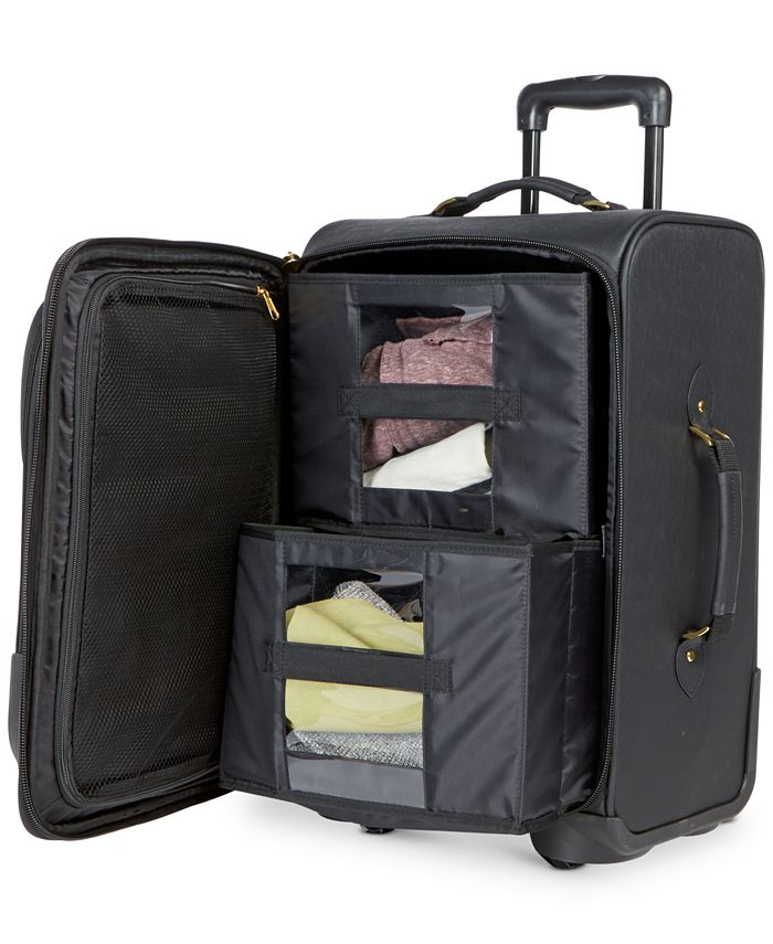 Joy Mangano Christie 22" CarryOn Leather Suitcase With Spinball