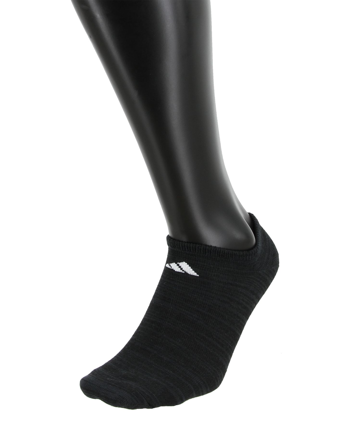 Мужские короткие носки-невидимки adidas Superlite, набор из 6 пар, цвет: Белый / Чёрный — фото 8