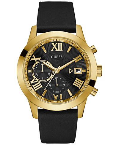 guess watch leather strap