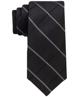 Calvin Klein - Men's Waffle Windowpane Slim Tie