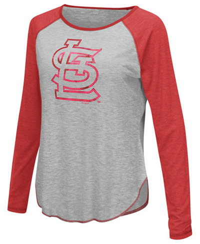 Touch by Alyssa Milano Women's St. Louis Cardinals Line Drive Long Sleeve T-Shirt