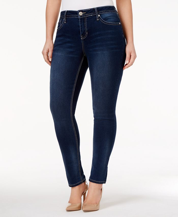 Hydraulic Trendy Plus Size Emma Embellished Slate Wash Skinny Jeans ...