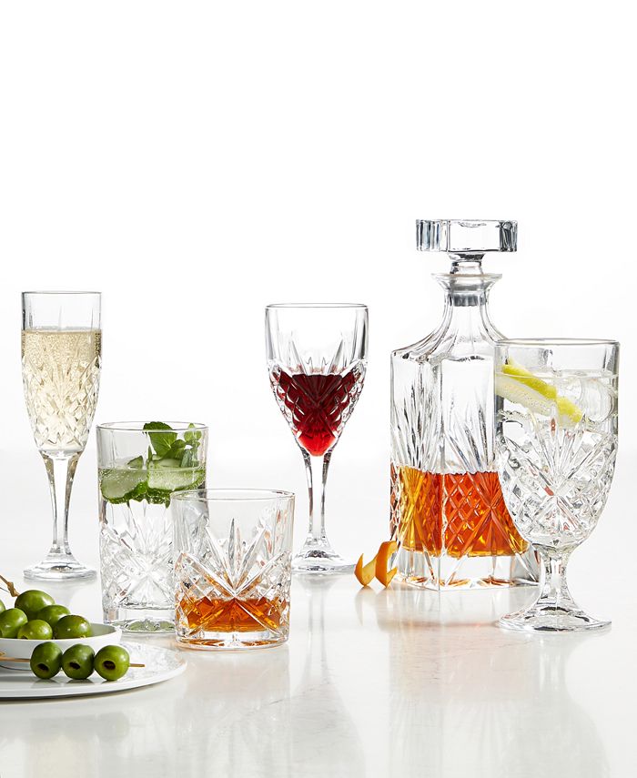Dublin Godinger Shannon crystal clear glass, large martini cocktail glasses  set of 6