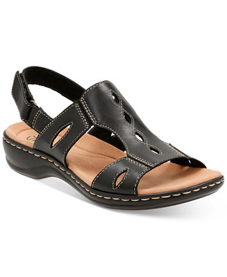 Clarks Collection Women&#39;s Leisa Lakelyn Flat Sandals & Reviews - Sandals & Flip Flops - Shoes ...