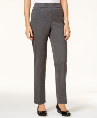 Photo 1 of Alfred Dunner Classics Allure Pull-On Slim-Leg Pants