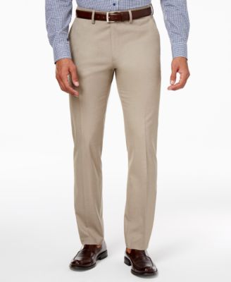 Kenneth Cole Reaction Men's Slim-Fit Stretch Dress Pants, Created for ...