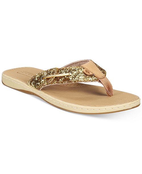 sperry women's seafish thong sandals