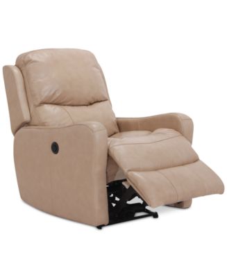 Oliver Leather Power Recliner - Furniture - Macy's