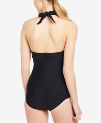 Beach Bump™ Smocked Waist Maternity One-Piece UPF 50+ Swimsuit 